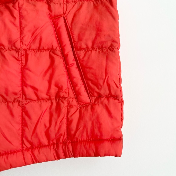 Uniqlo Kids Bright Vibrant Orange Puff Vest Size 5-6 - Picture 3 of 7
